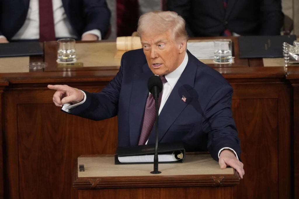 El primer discurso de Trump ante el Congreso marcó un momento decisivo en su carrera&nbsp;política