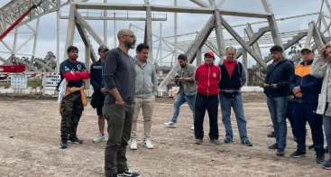 Ramiro Tejeda, el candidato a concejal por el Frente Jujuy Crece,  recorrió las instalaciones de la futura Ciudad&nbsp;Deportiva