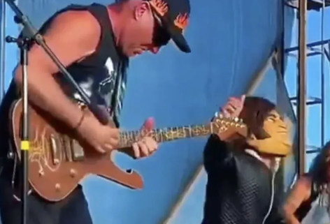 La Renga llevó a un imitador de Javier Milei al escenario y sorprendió al público en&nbsp;Luján